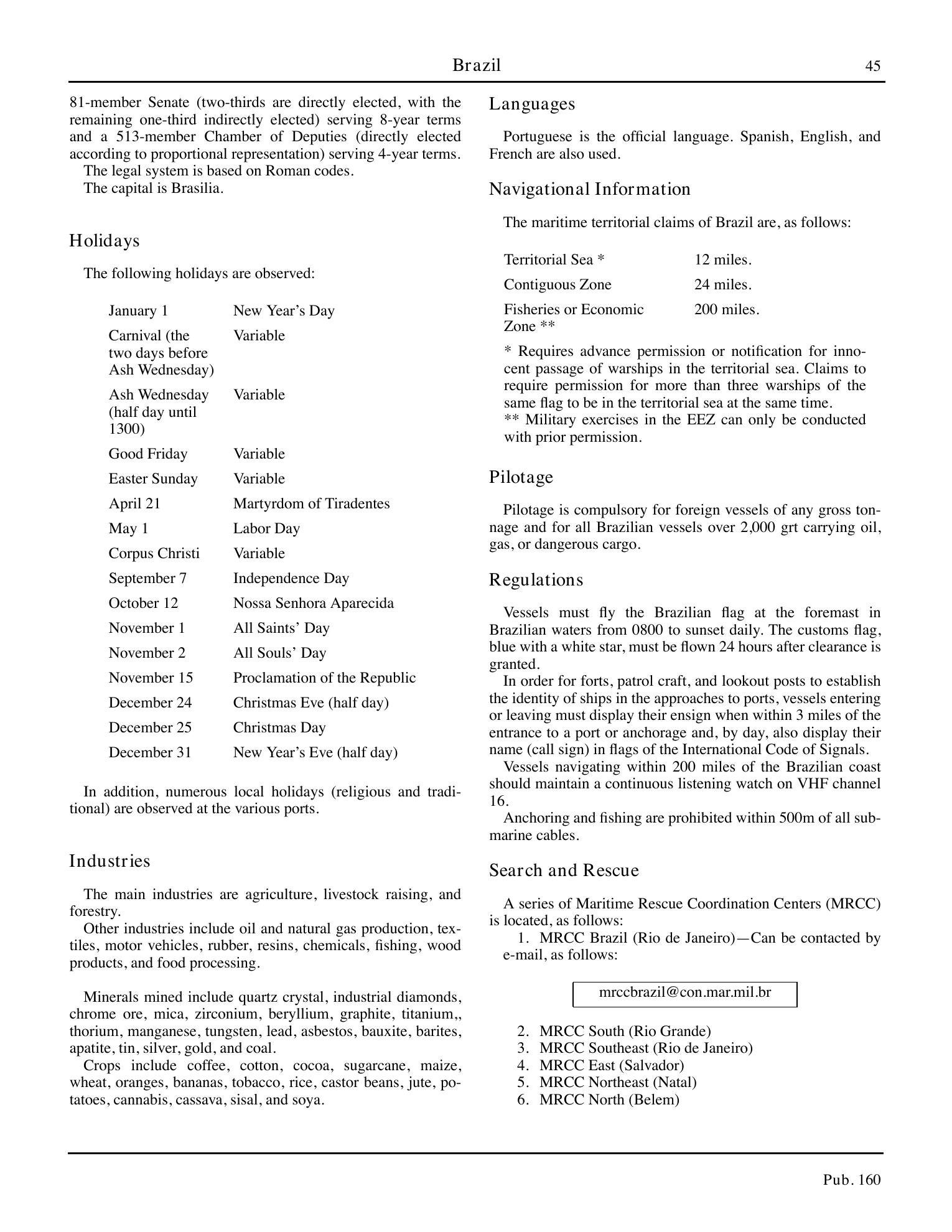 Sailing Directions (Planning Guide) South Atlantic Ocean and Indian Ocean — страница 56