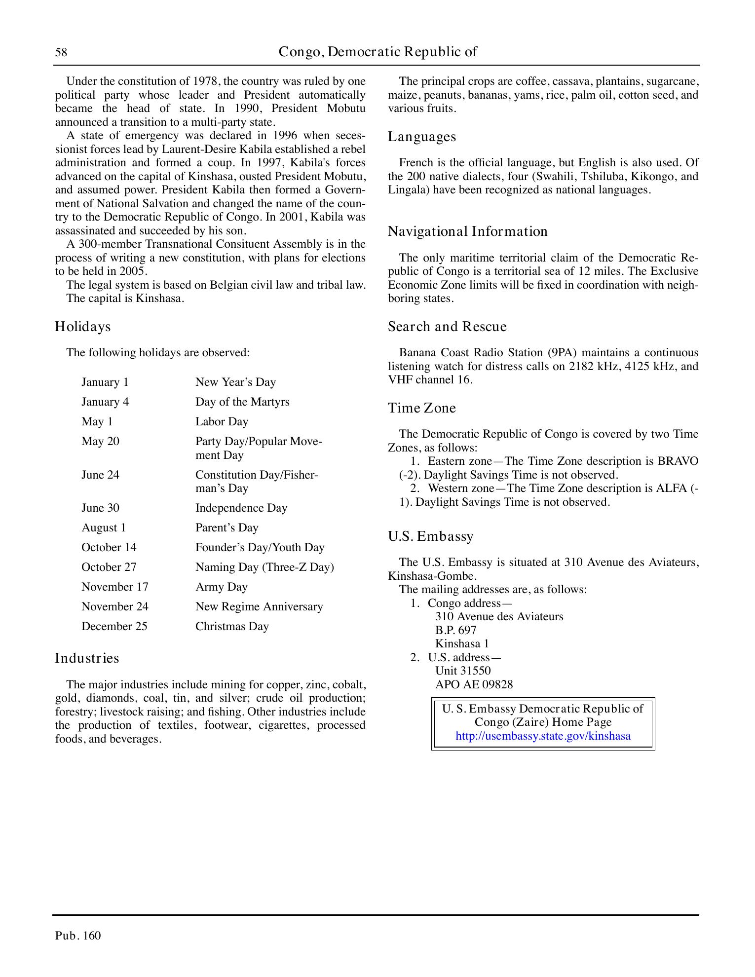 Sailing Directions (Planning Guide) South Atlantic Ocean and Indian Ocean — страница 69