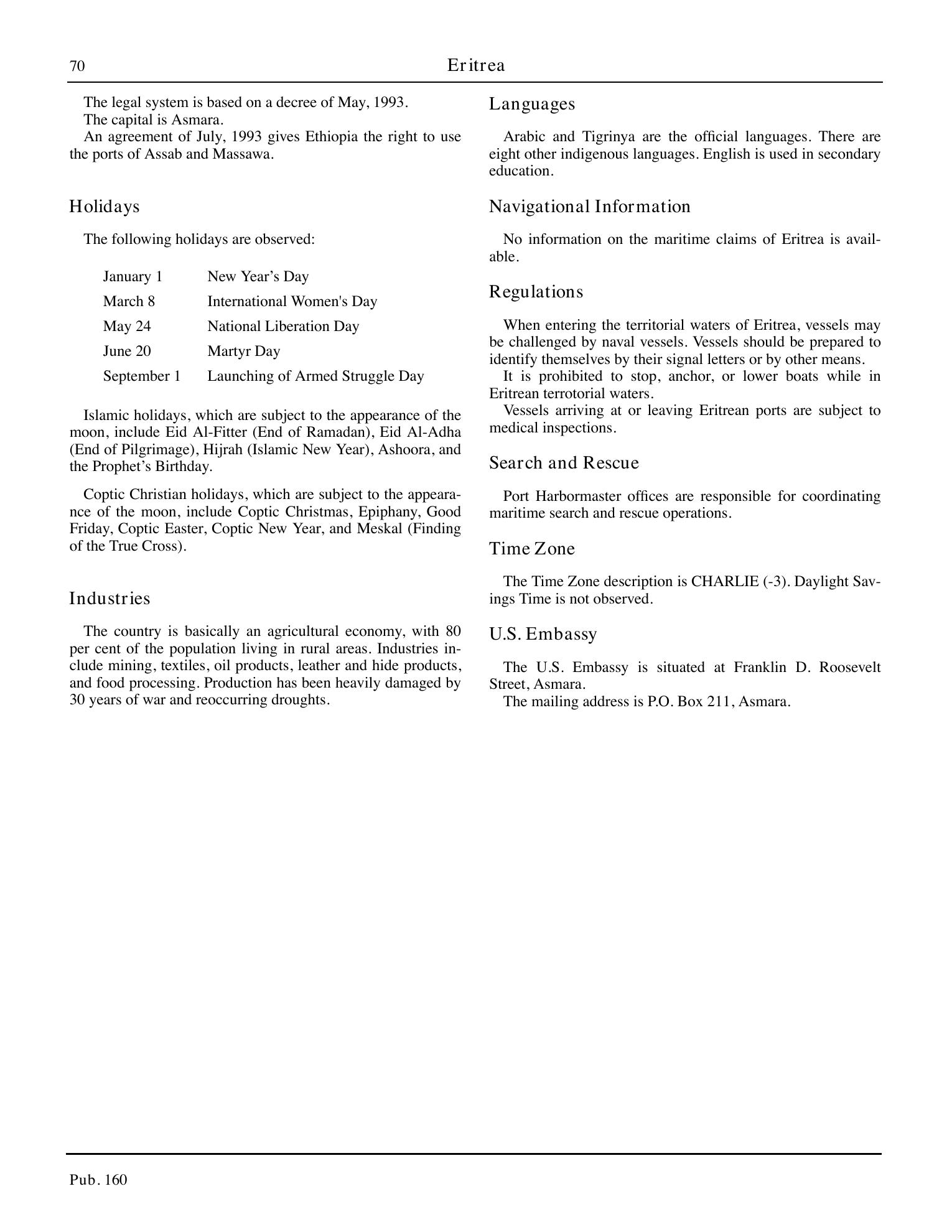 Sailing Directions (Planning Guide) South Atlantic Ocean and Indian Ocean — страница 81
