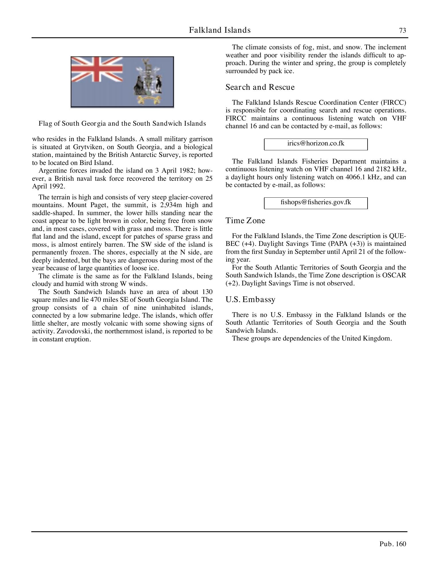 Sailing Directions (Planning Guide) South Atlantic Ocean and Indian Ocean — страница 84