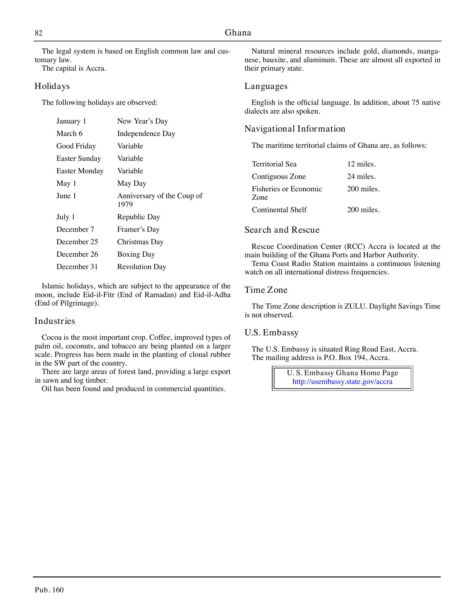 Sailing Directions (Planning Guide) South Atlantic Ocean and Indian Ocean — страница 93