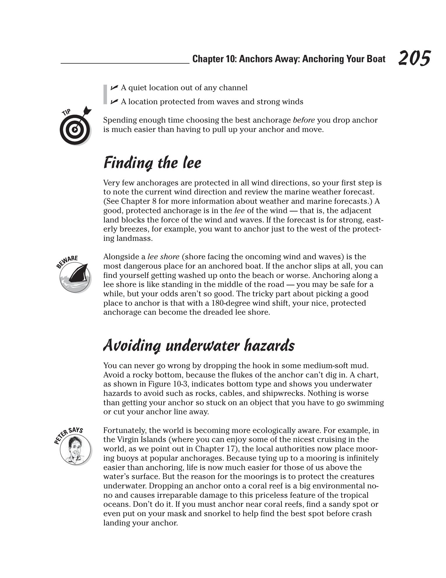 Sailing For Dummies — страница 223