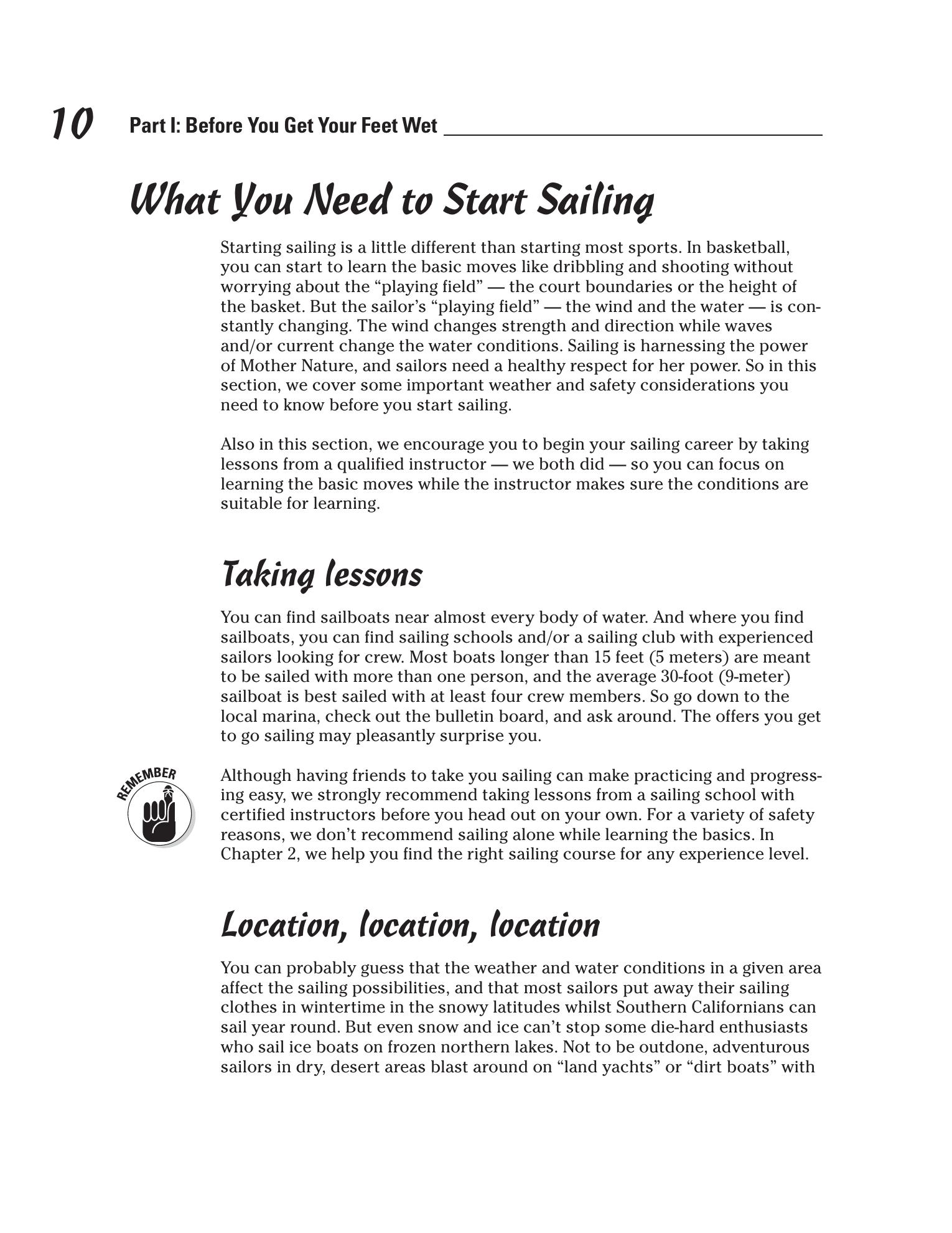 Sailing For Dummies — страница 28