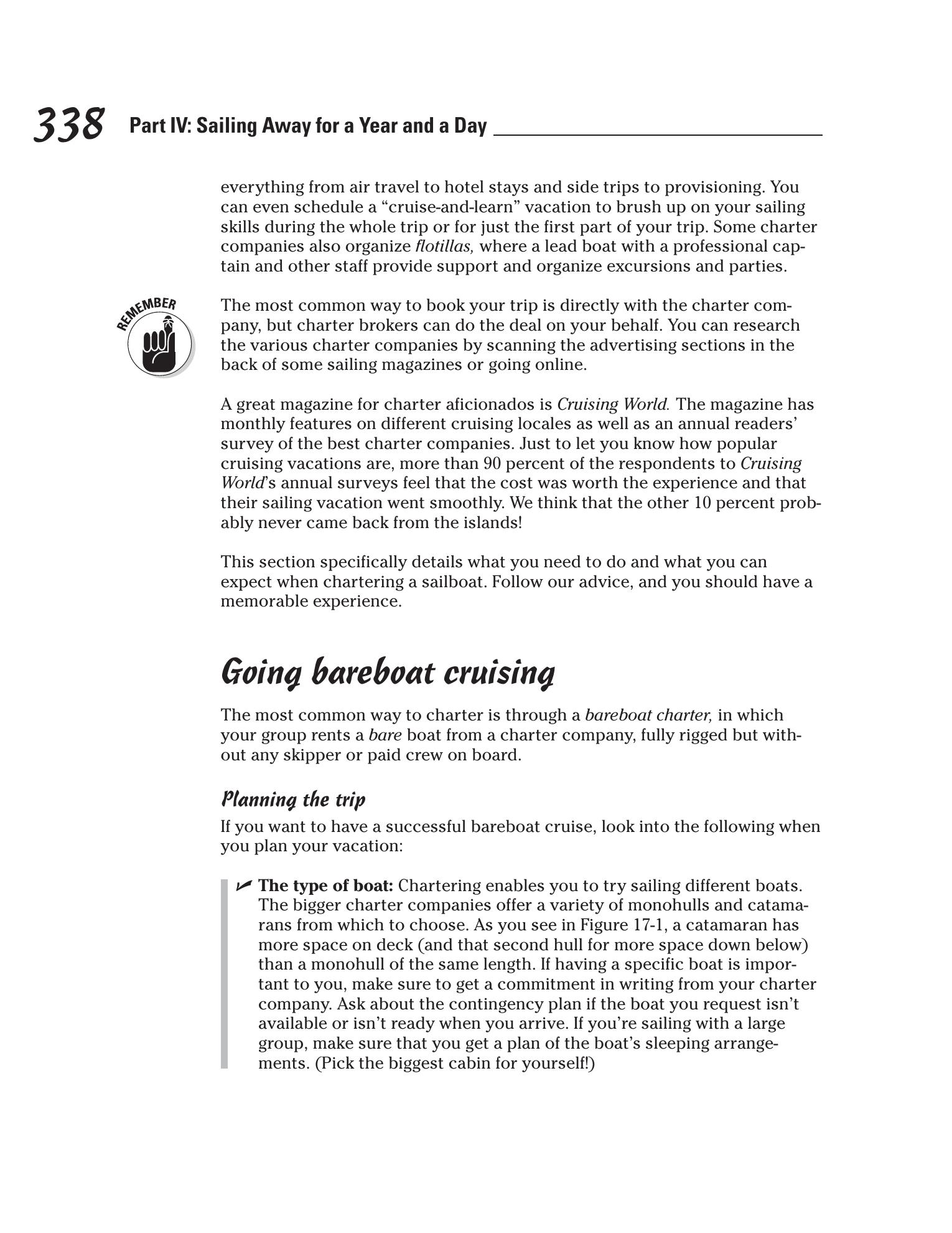 Sailing For Dummies — страница 356