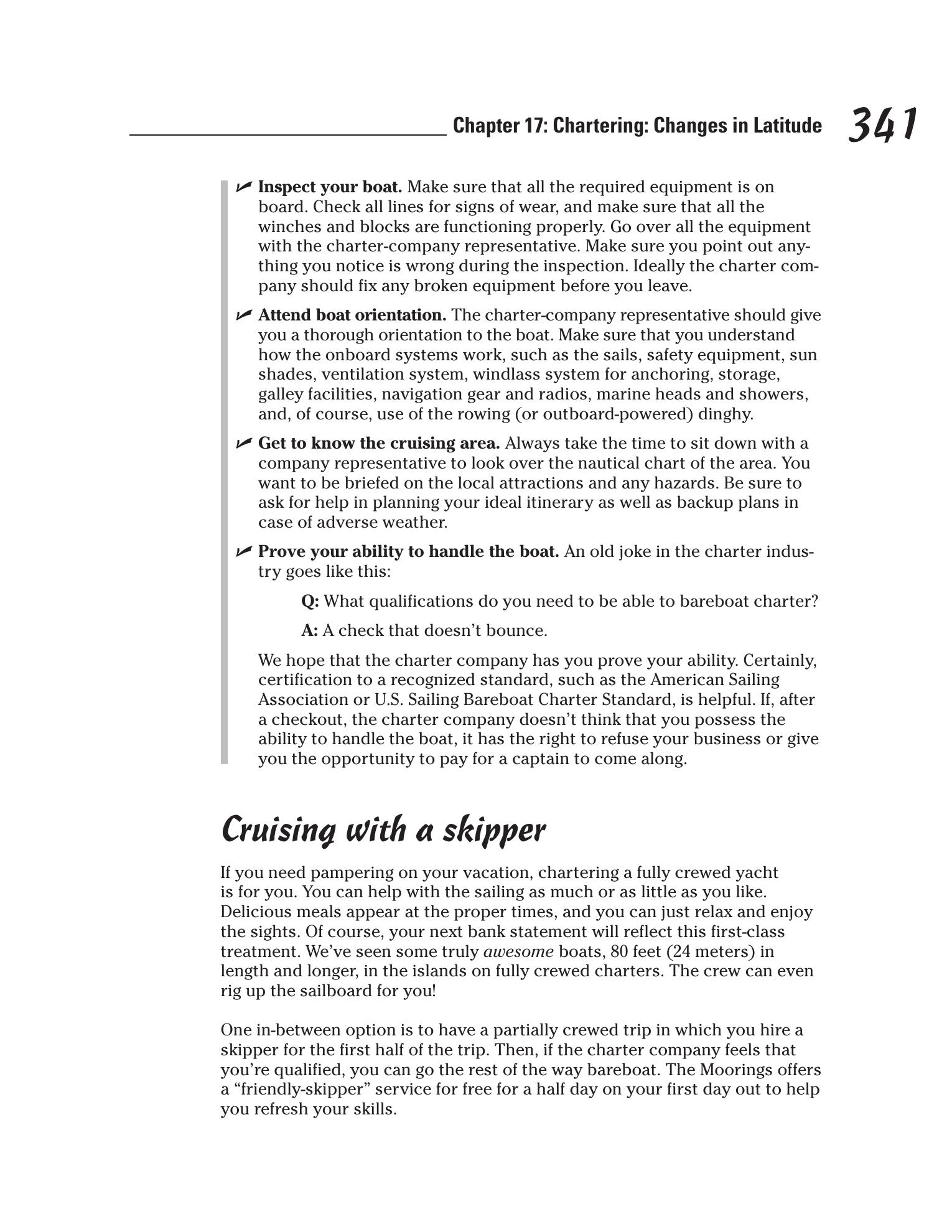 Sailing For Dummies — страница 359