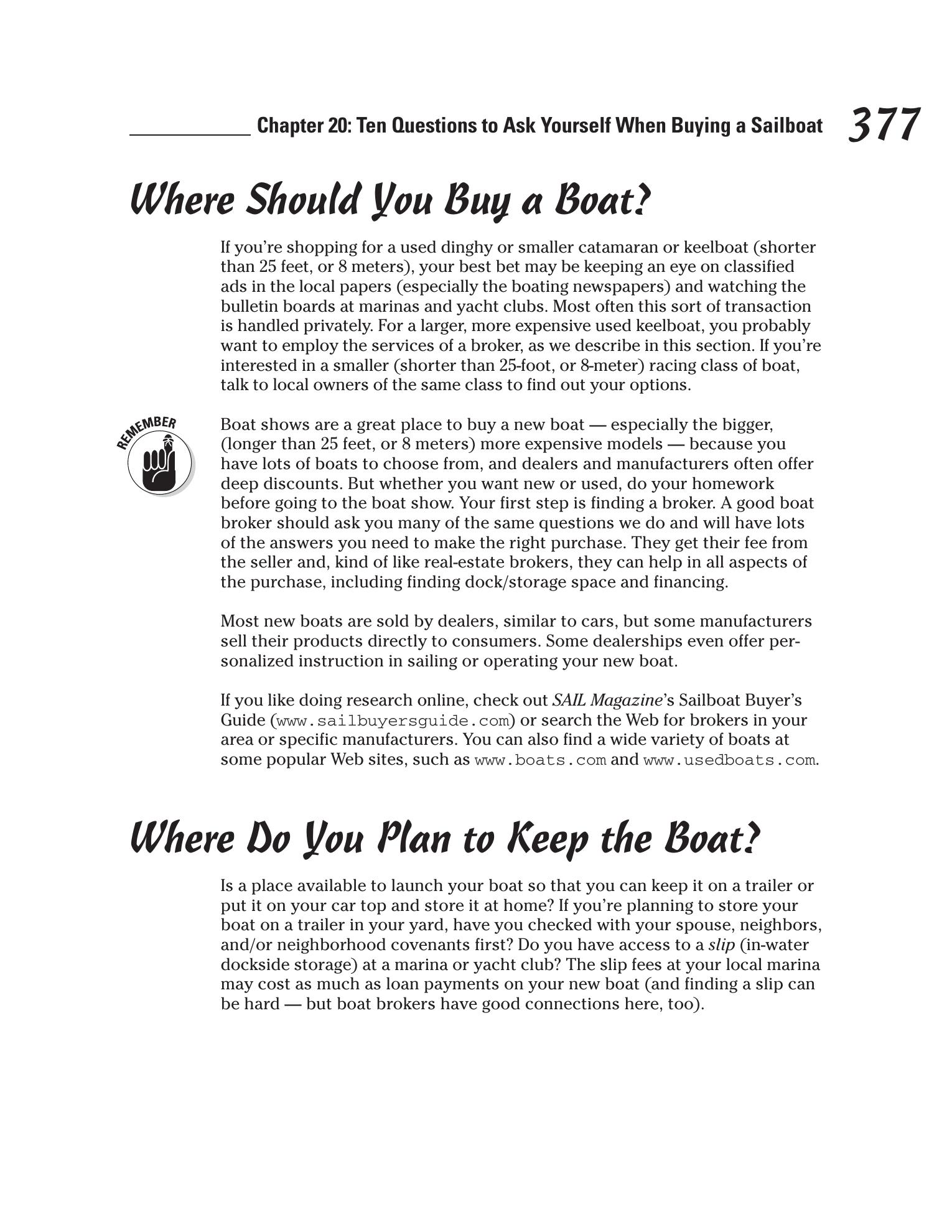 Sailing For Dummies — страница 395