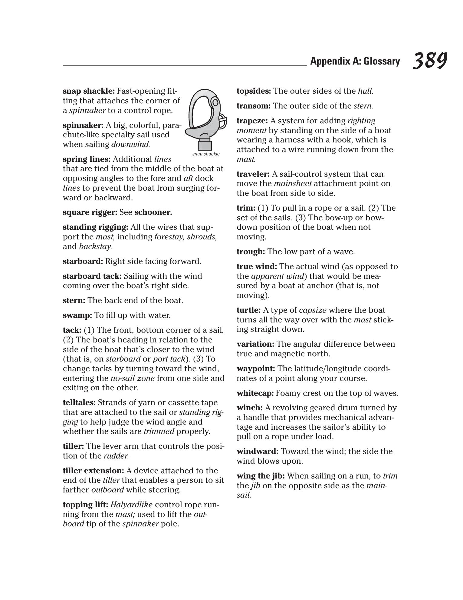 Sailing For Dummies — страница 407