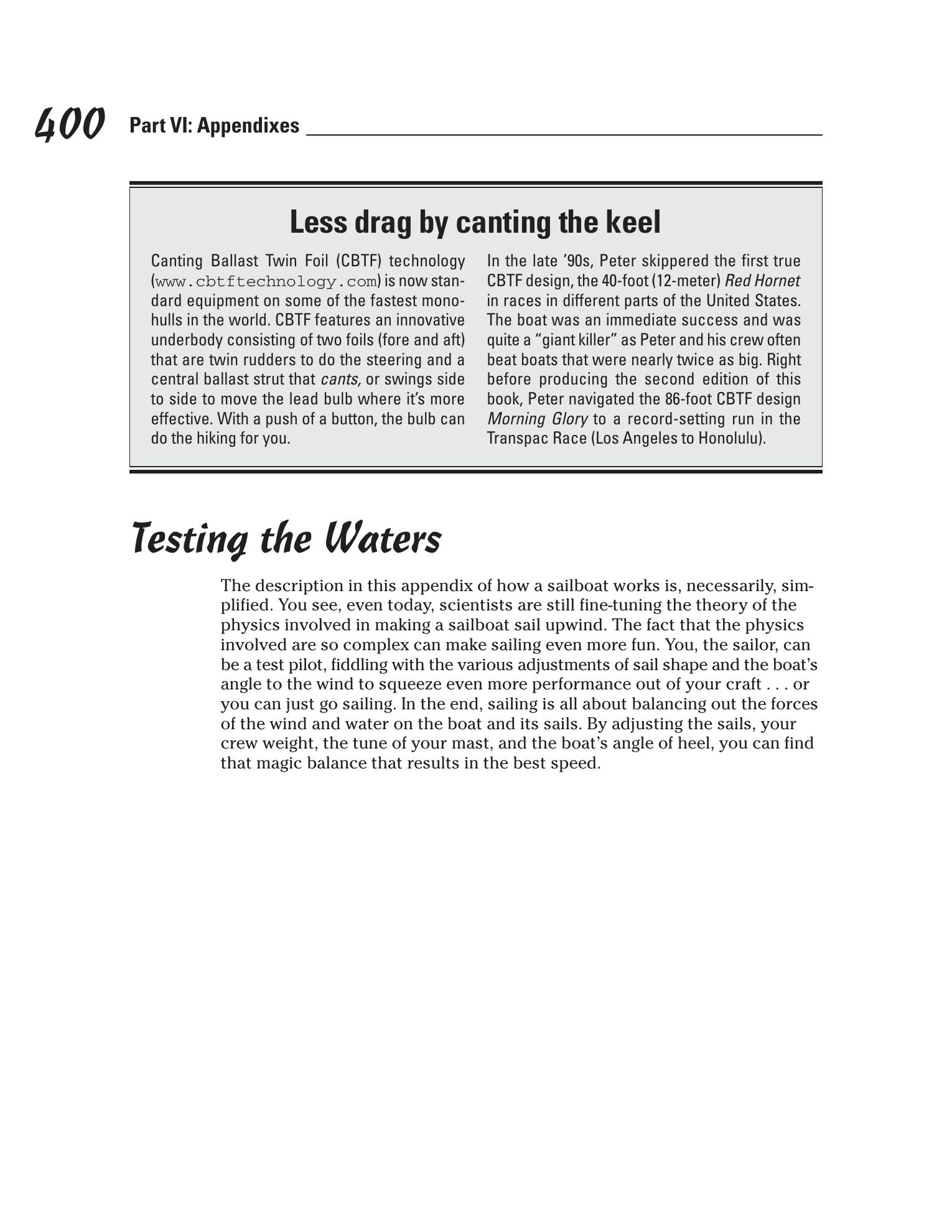 Sailing For Dummies — страница 418