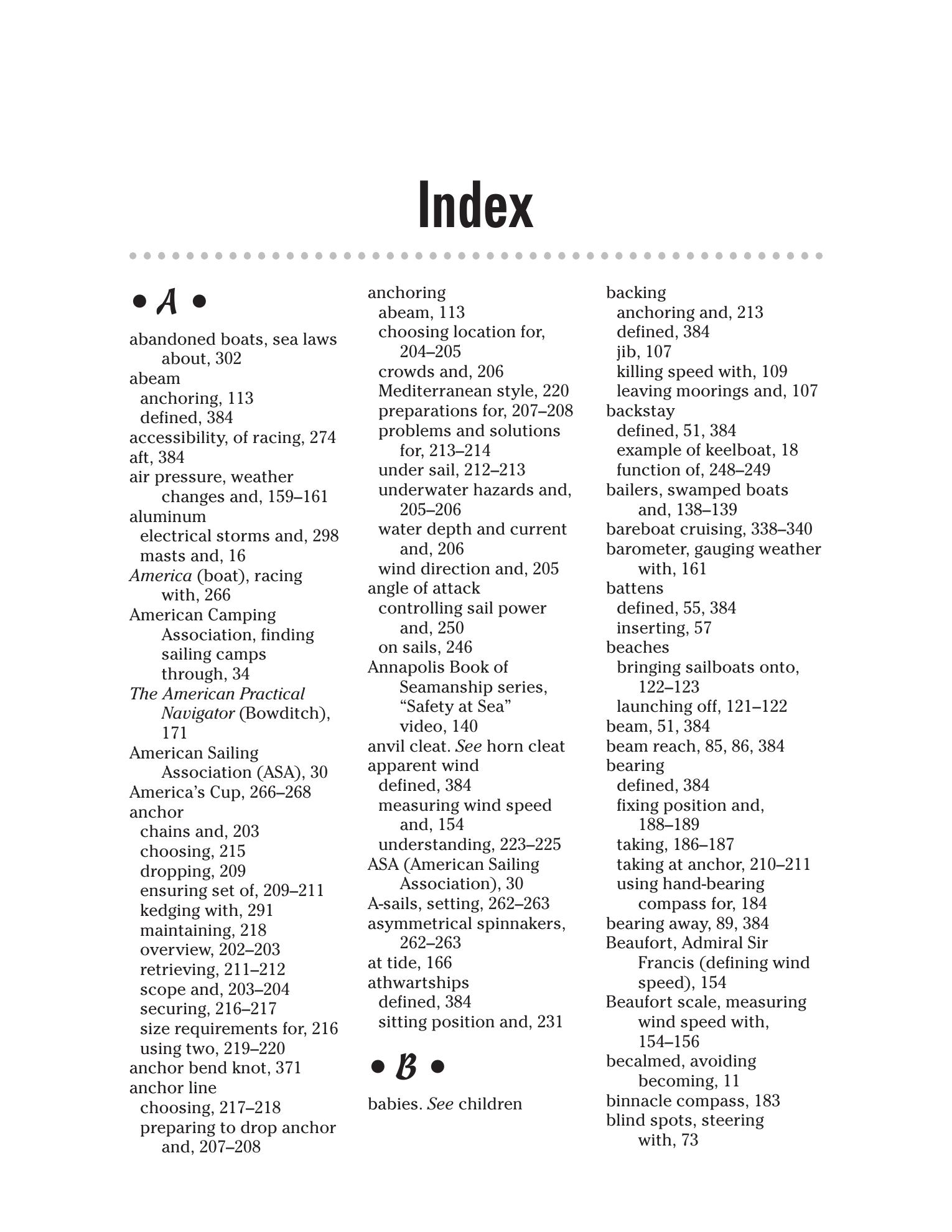 Sailing For Dummies — страница 419