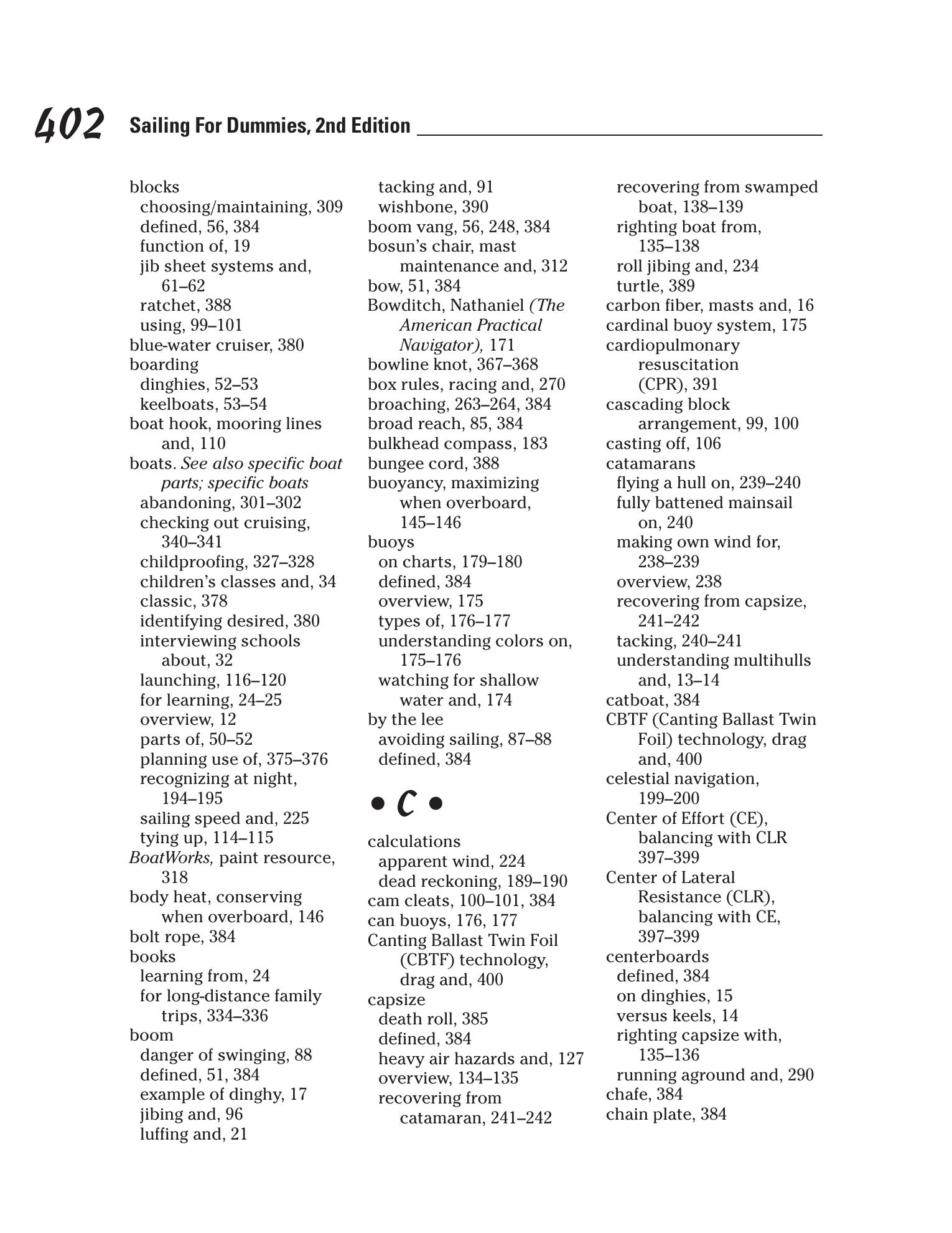 Sailing For Dummies — страница 420