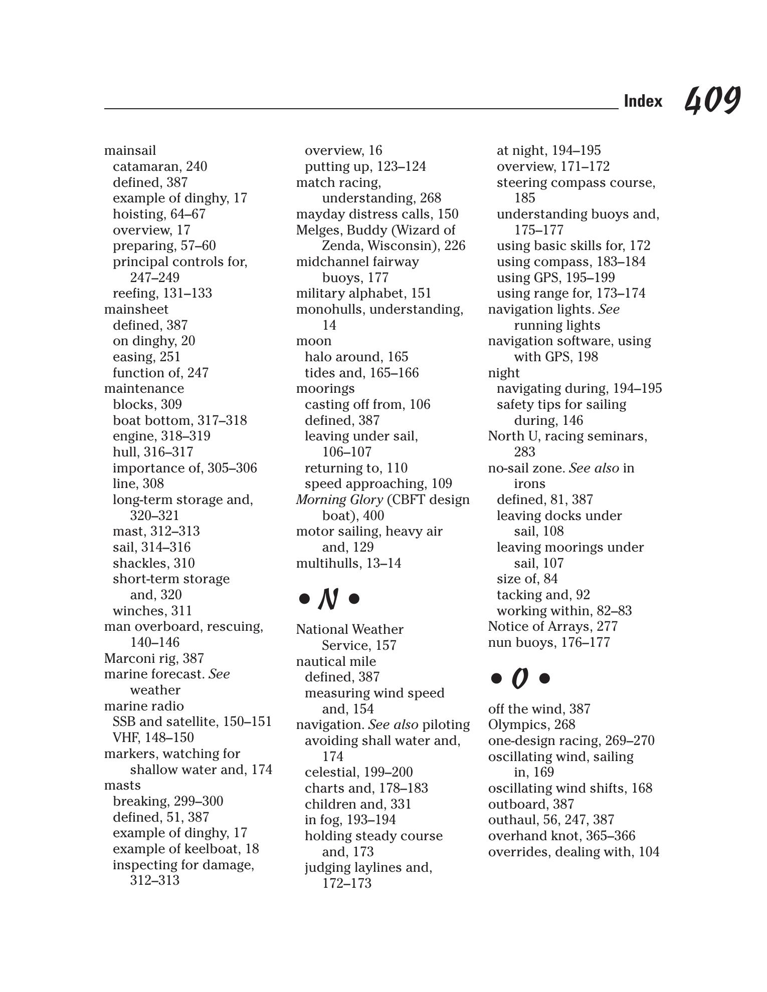 Sailing For Dummies — страница 427