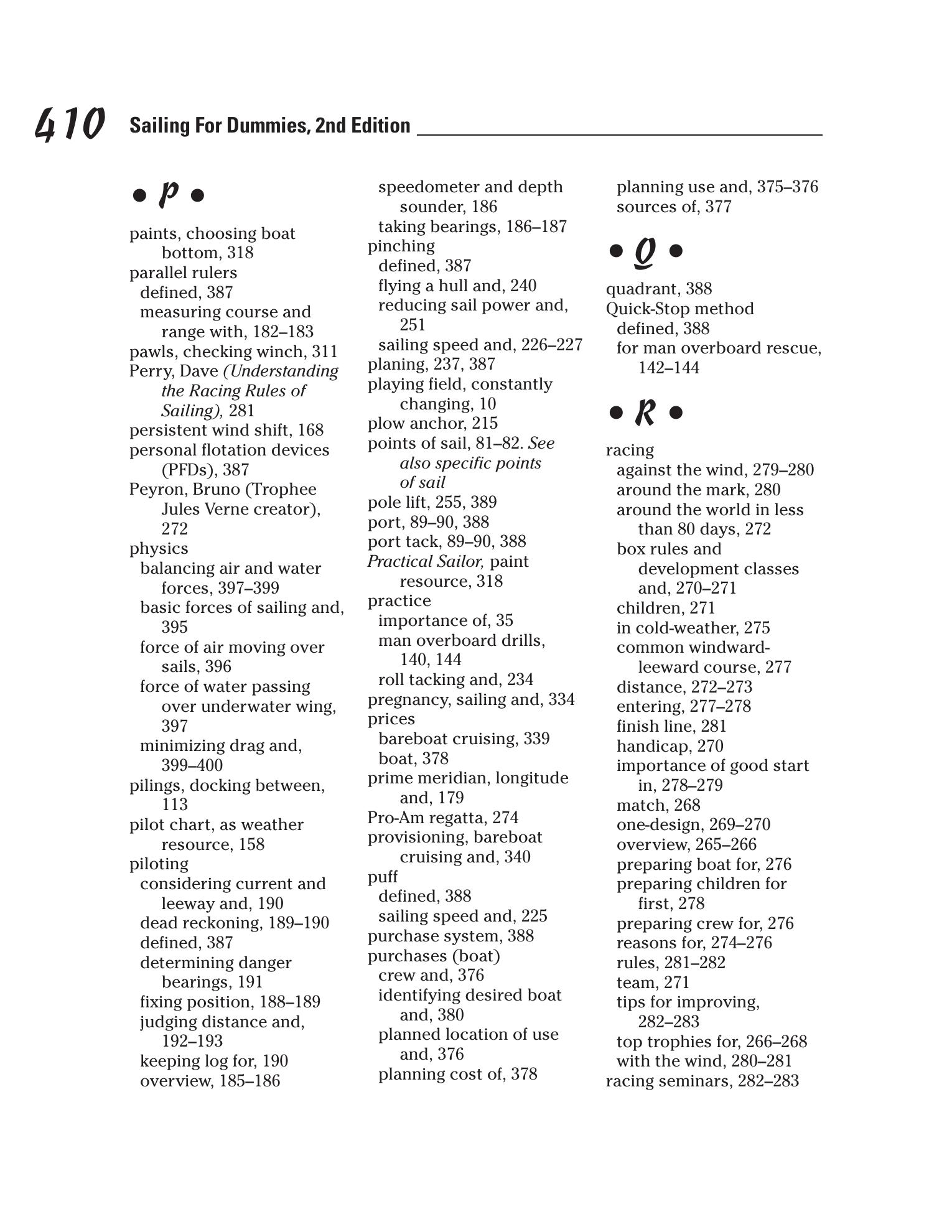 Sailing For Dummies — страница 428