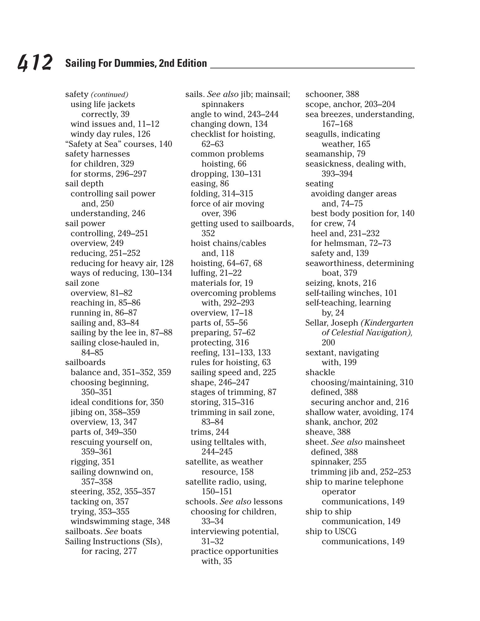 Sailing For Dummies — страница 430