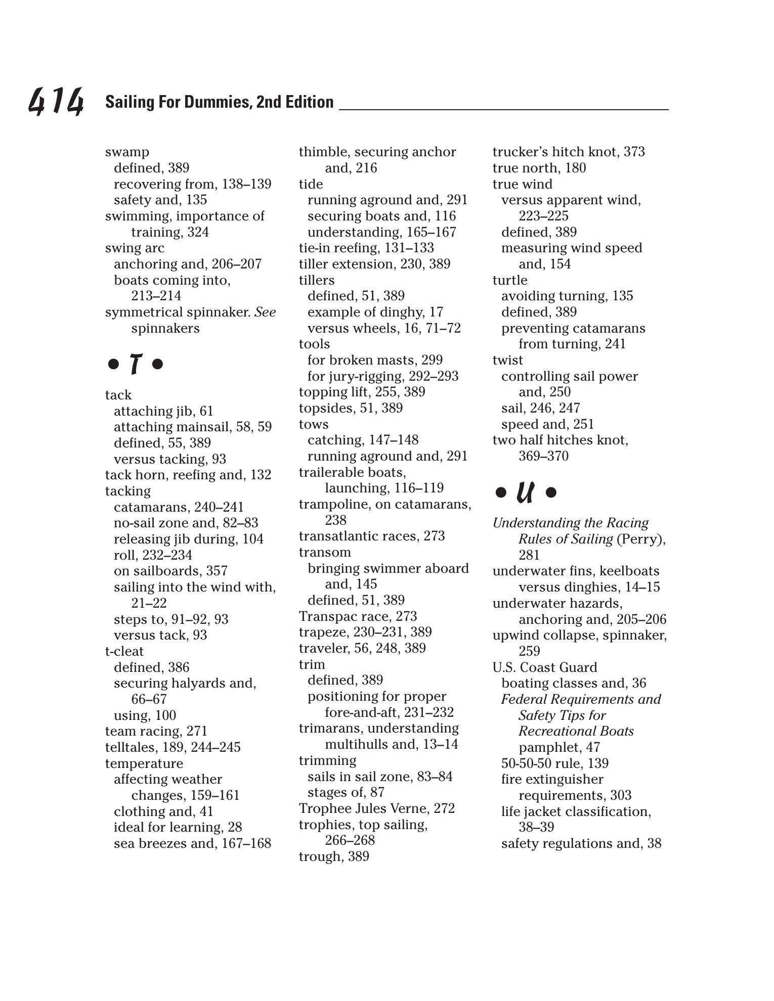 Sailing For Dummies — страница 432