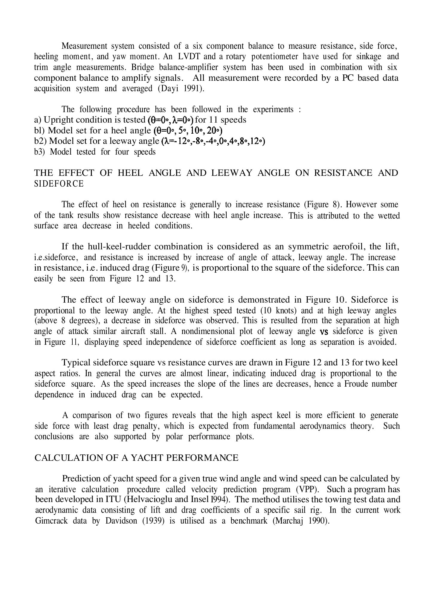 Sailing Yacht Performance: The Effects of Heel Angle and Leeway Angle on Resistance and Sideforce — страница 6