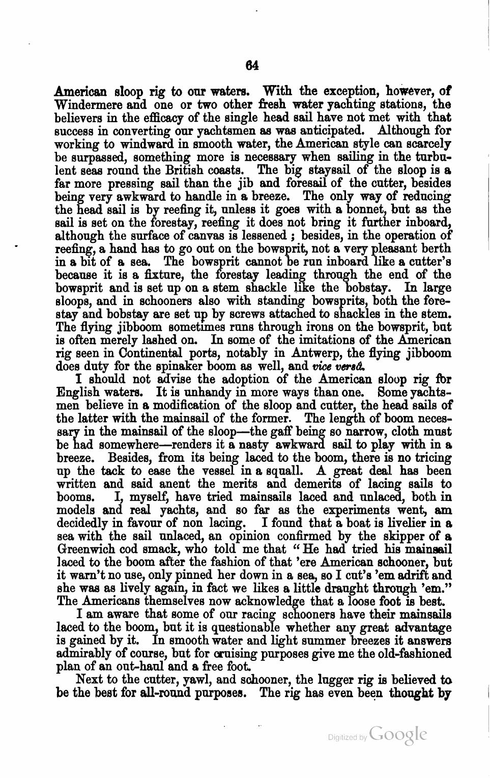 The Corinthian Yachtsman; or, Hints on Yachting — страница 76