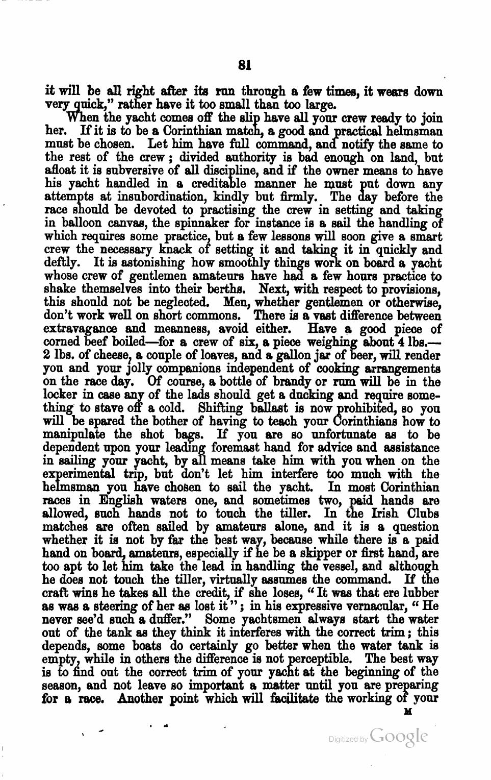The Corinthian Yachtsman; or, Hints on Yachting — страница 93