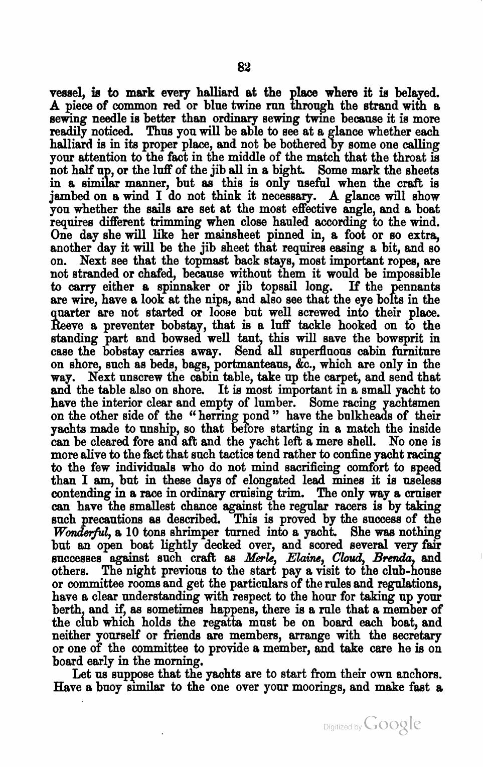 The Corinthian Yachtsman; or, Hints on Yachting — страница 94