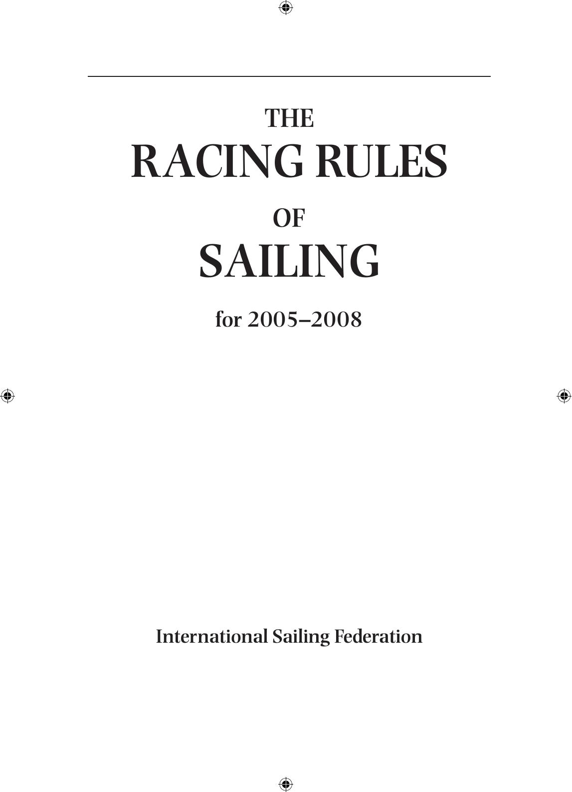 The Racing Rules of Sailing 2005-2008 — страница 4