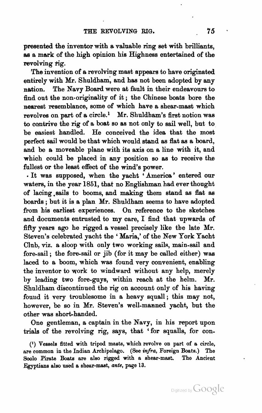 The Sailing Boat: A Treatise on English and Foreign Boats and Yachts — страница 103