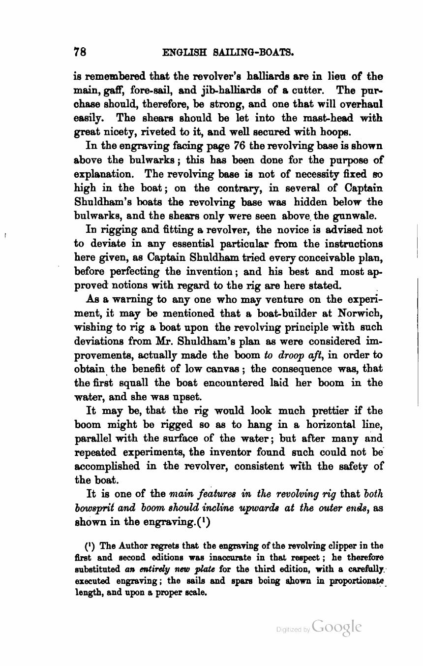 The Sailing Boat: A Treatise on English and Foreign Boats and Yachts — страница 108