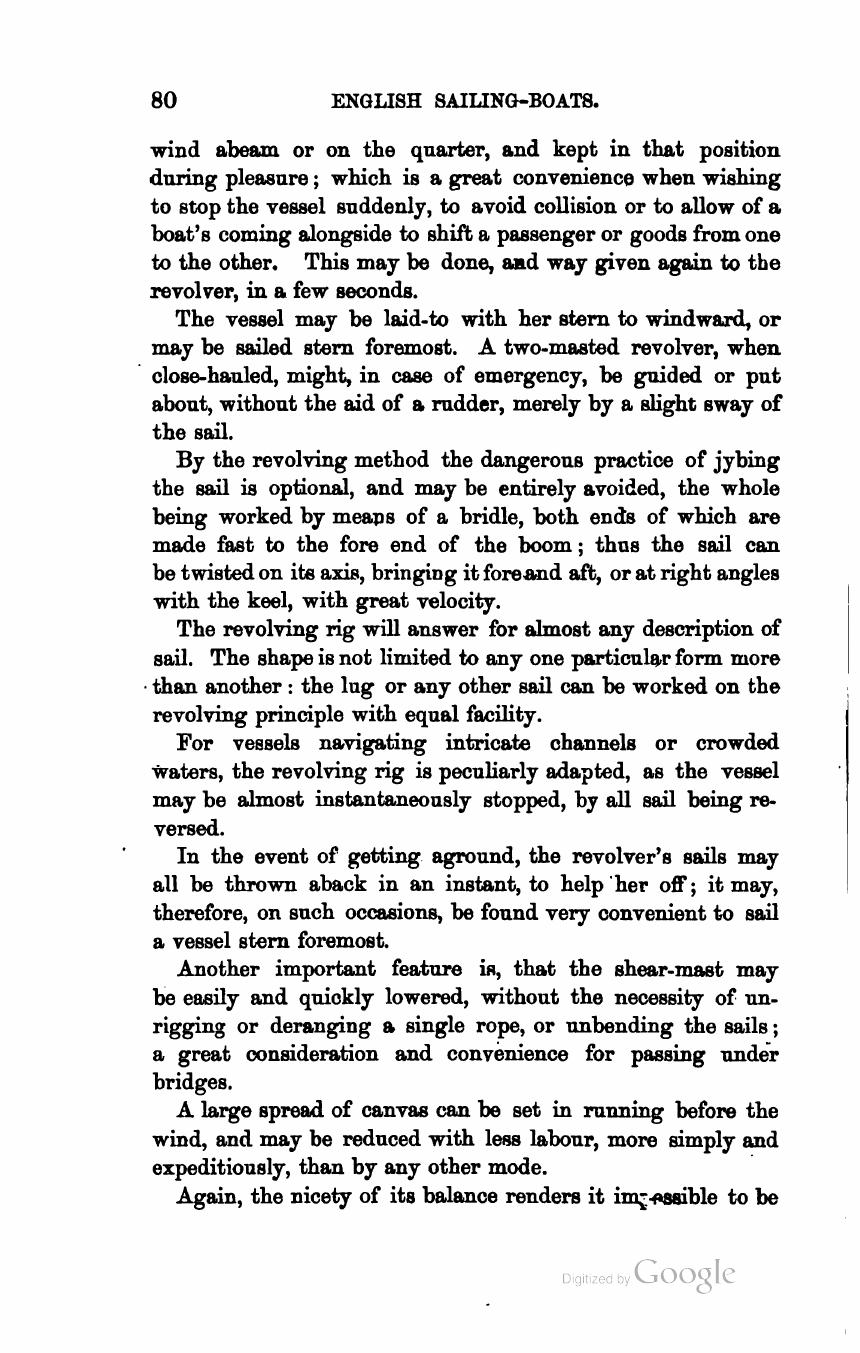 The Sailing Boat: A Treatise on English and Foreign Boats and Yachts — страница 110