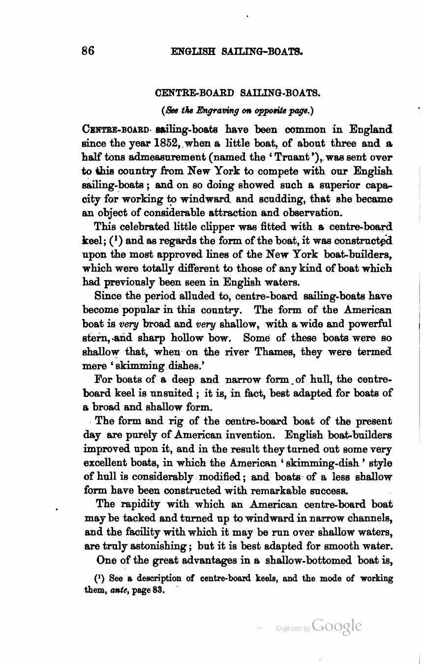 The Sailing Boat: A Treatise on English and Foreign Boats and Yachts — страница 116