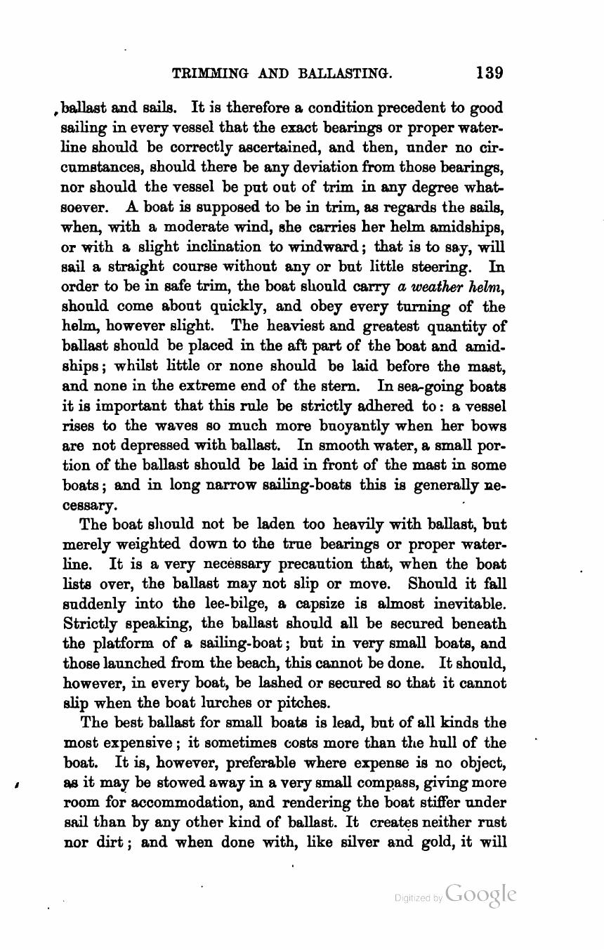 The Sailing Boat: A Treatise on English and Foreign Boats and Yachts — страница 179