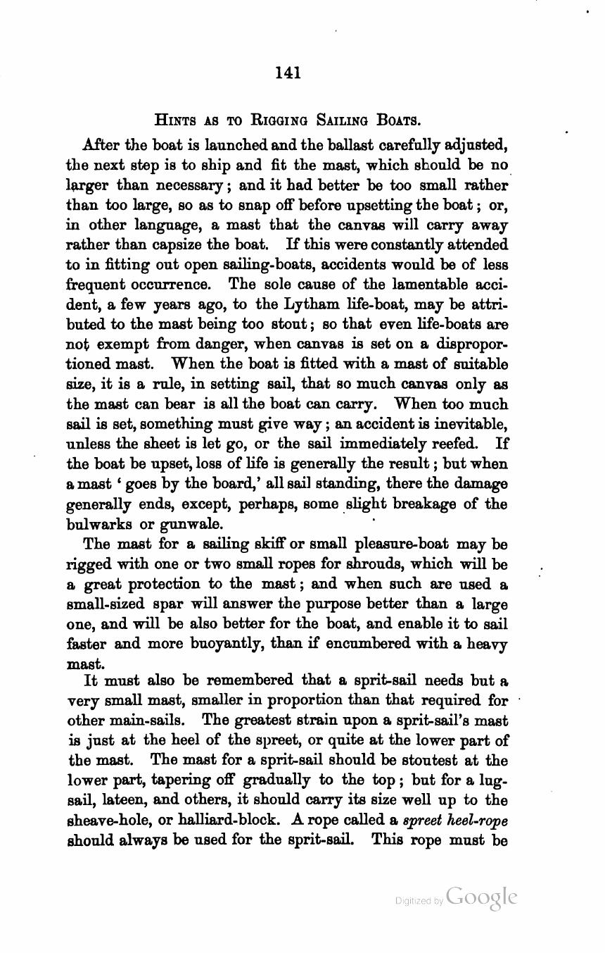 The Sailing Boat: A Treatise on English and Foreign Boats and Yachts — страница 181