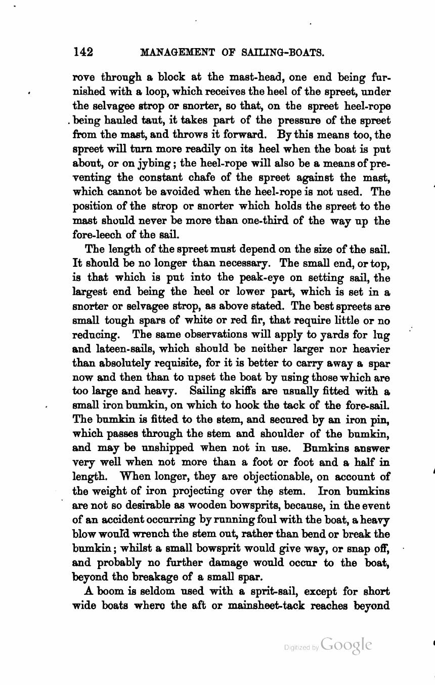 The Sailing Boat: A Treatise on English and Foreign Boats and Yachts — страница 182