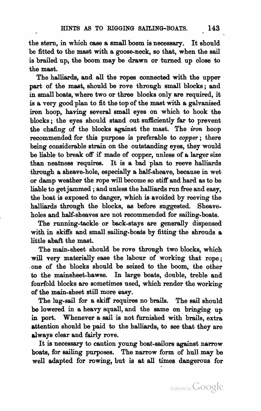 The Sailing Boat: A Treatise on English and Foreign Boats and Yachts — страница 183