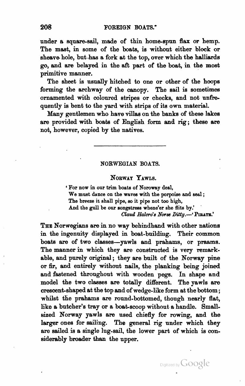 The Sailing Boat: A Treatise on English and Foreign Boats and Yachts — страница 258