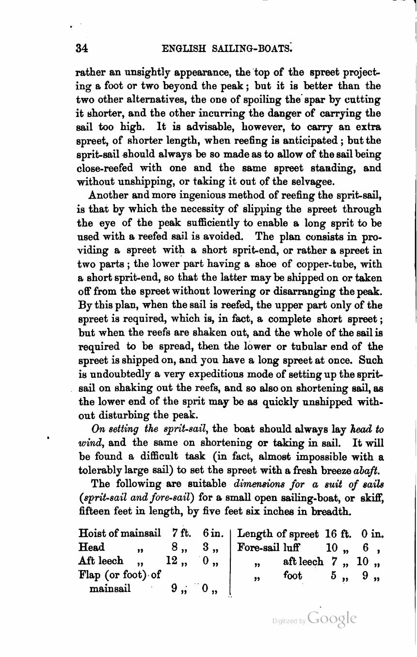 The Sailing Boat: A Treatise on English and Foreign Boats and Yachts — страница 52