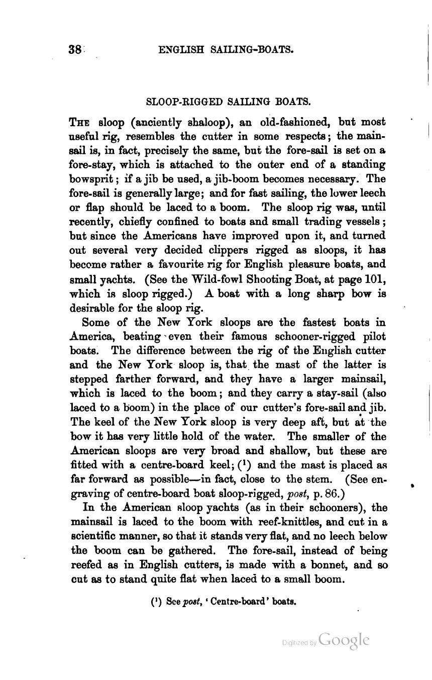 The Sailing Boat: A Treatise on English and Foreign Boats and Yachts — страница 56