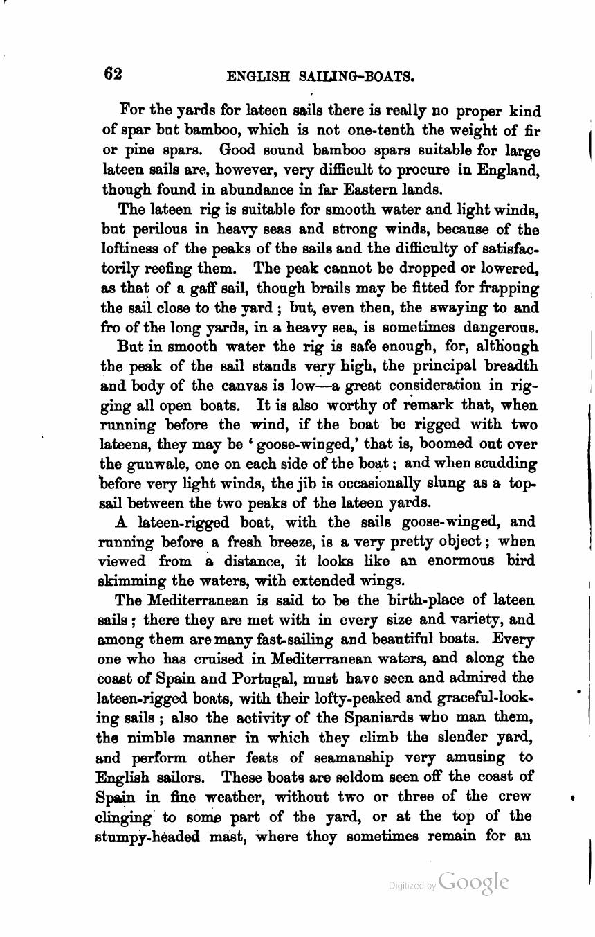 The Sailing Boat: A Treatise on English and Foreign Boats and Yachts — страница 86