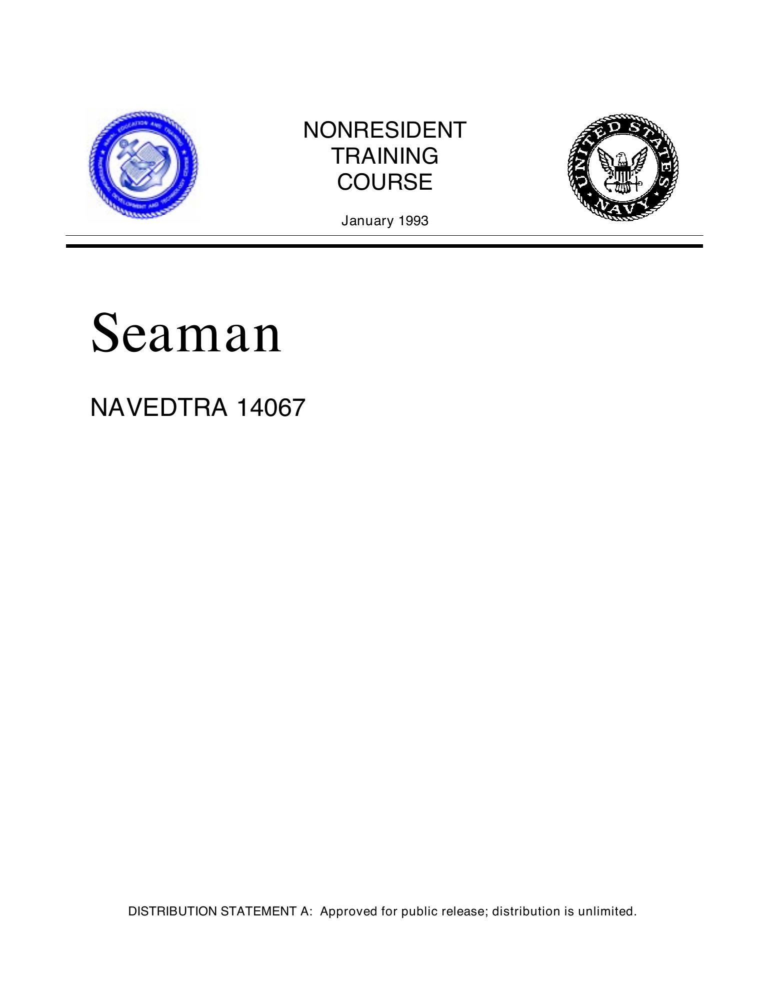 Seaman (NAVEDTRA 14067) — страница 1