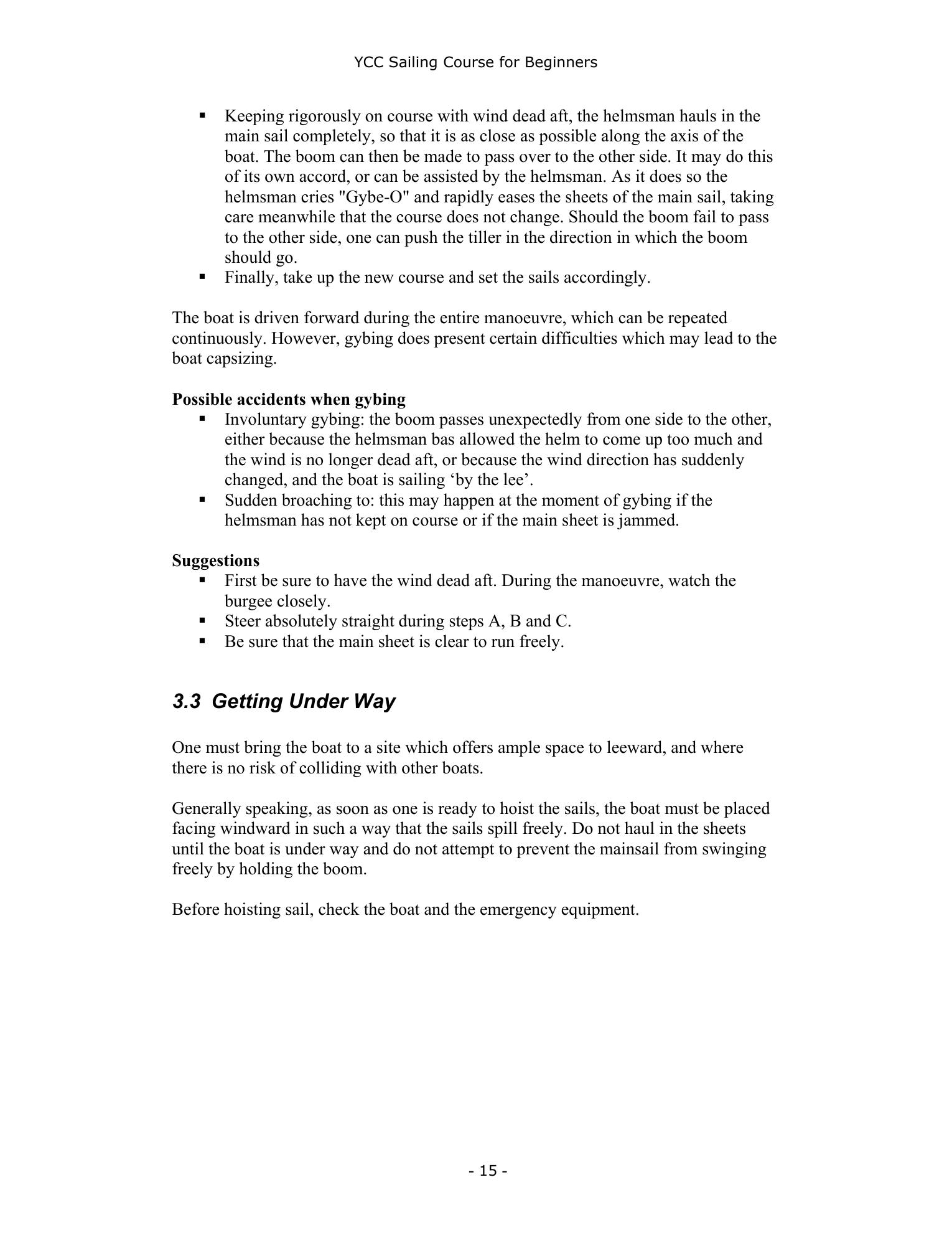 YCC Sailing Course for Beginners — страница 15