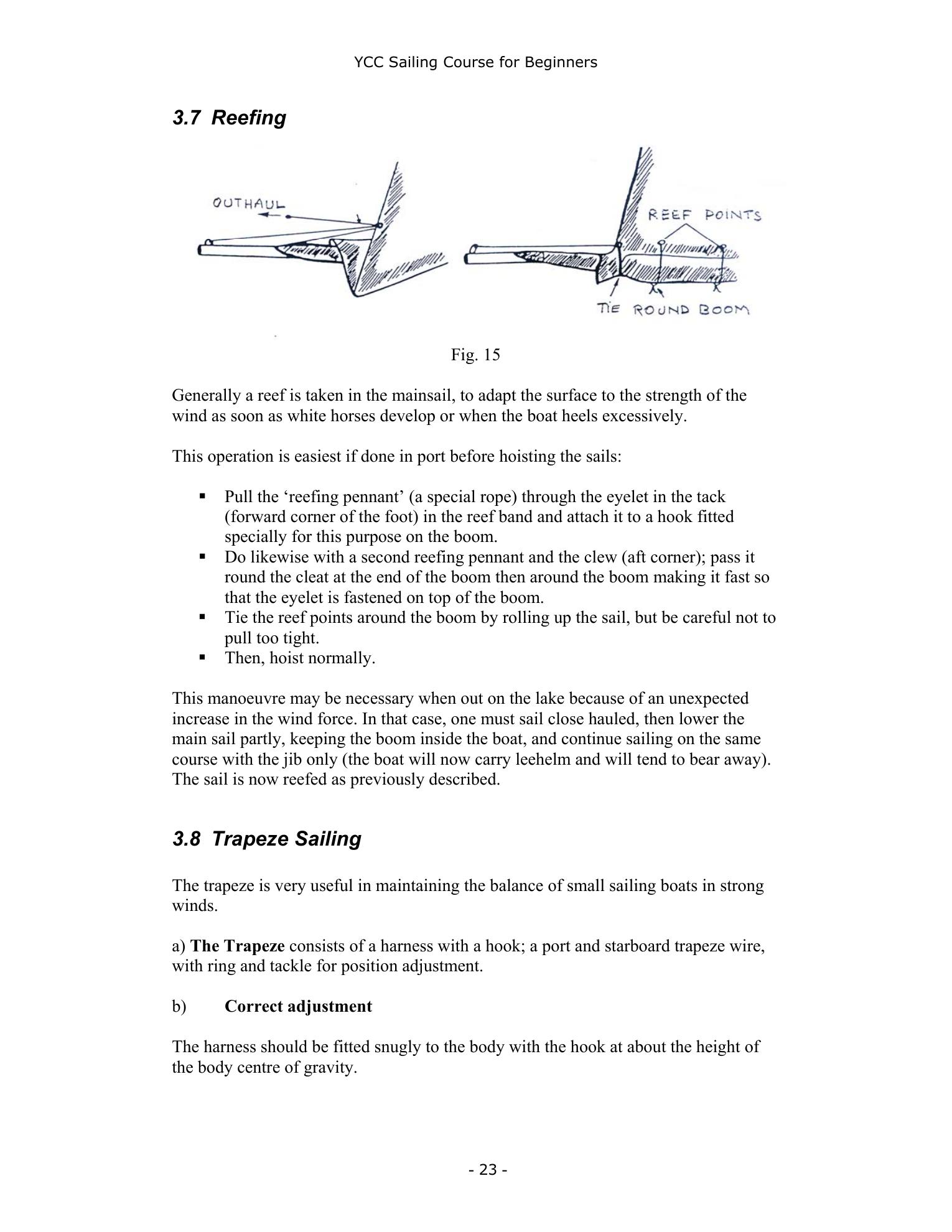 YCC Sailing Course for Beginners — страница 23