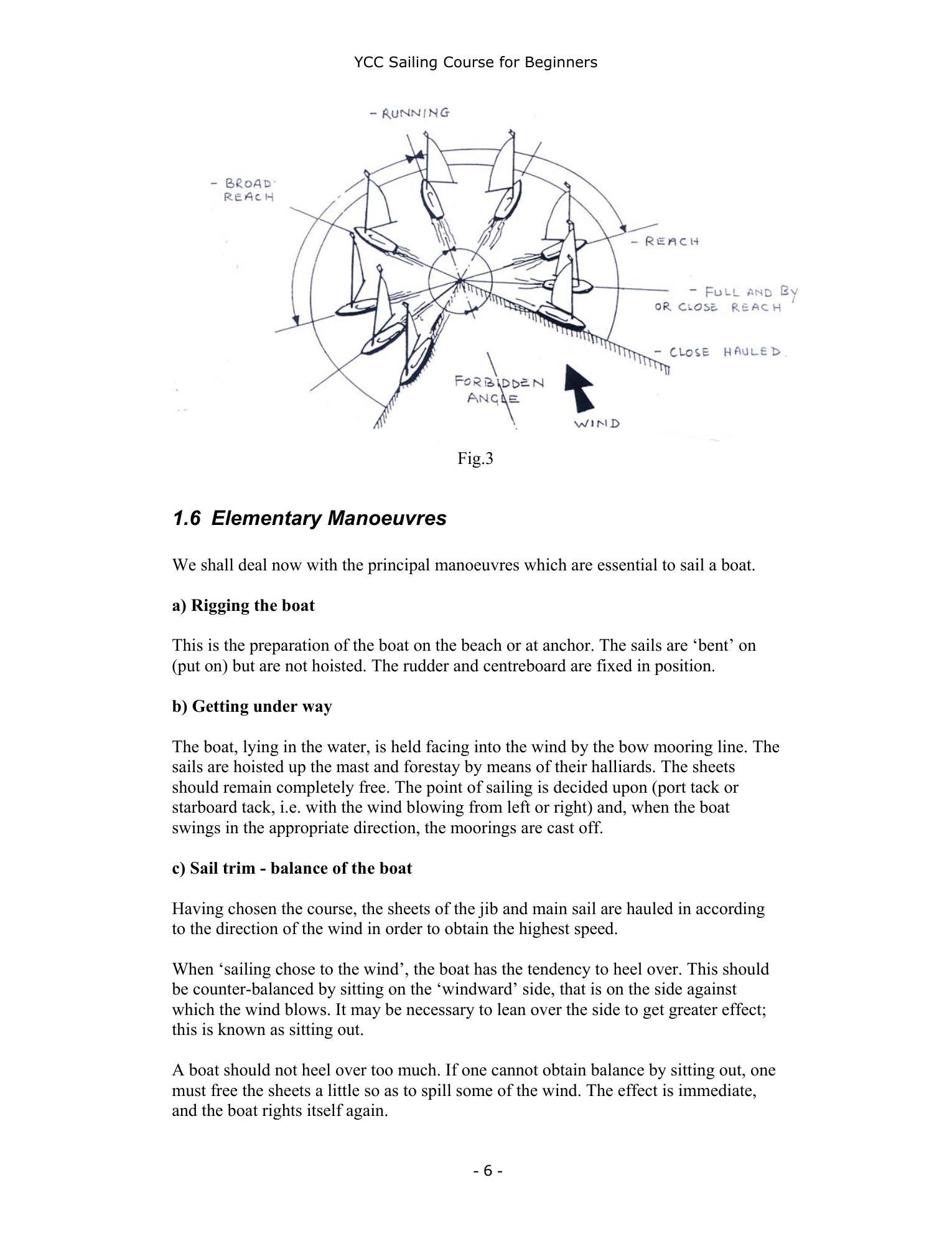 YCC Sailing Course for Beginners — страница 6