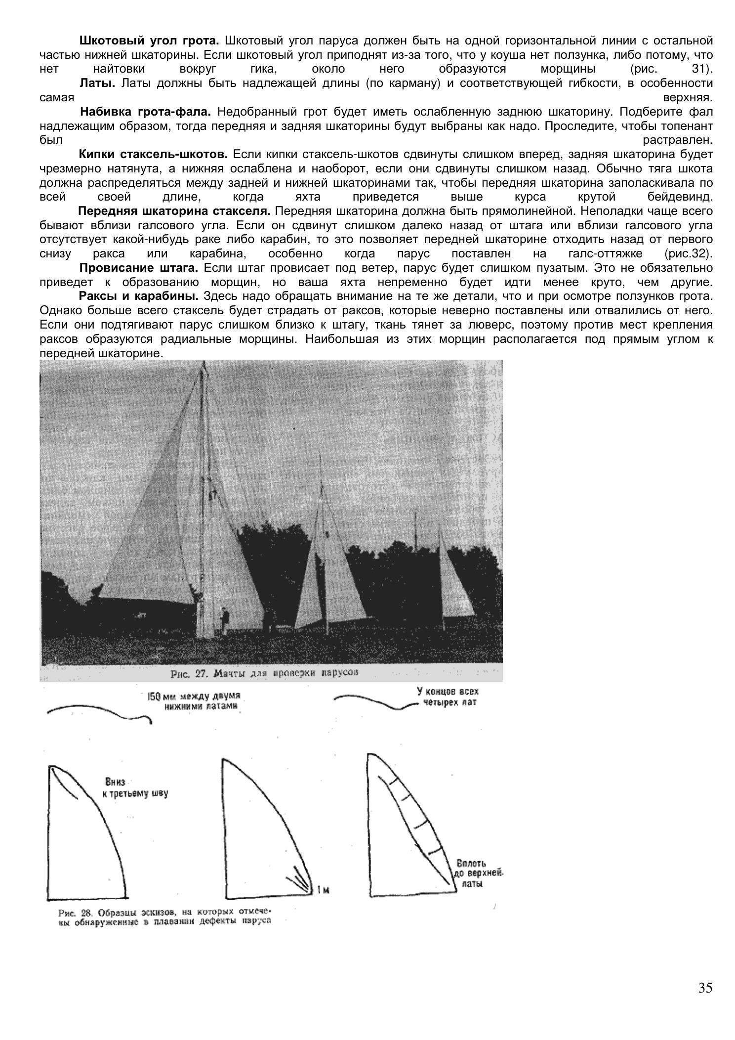 Уход за парусами и их ремонт — страница 35