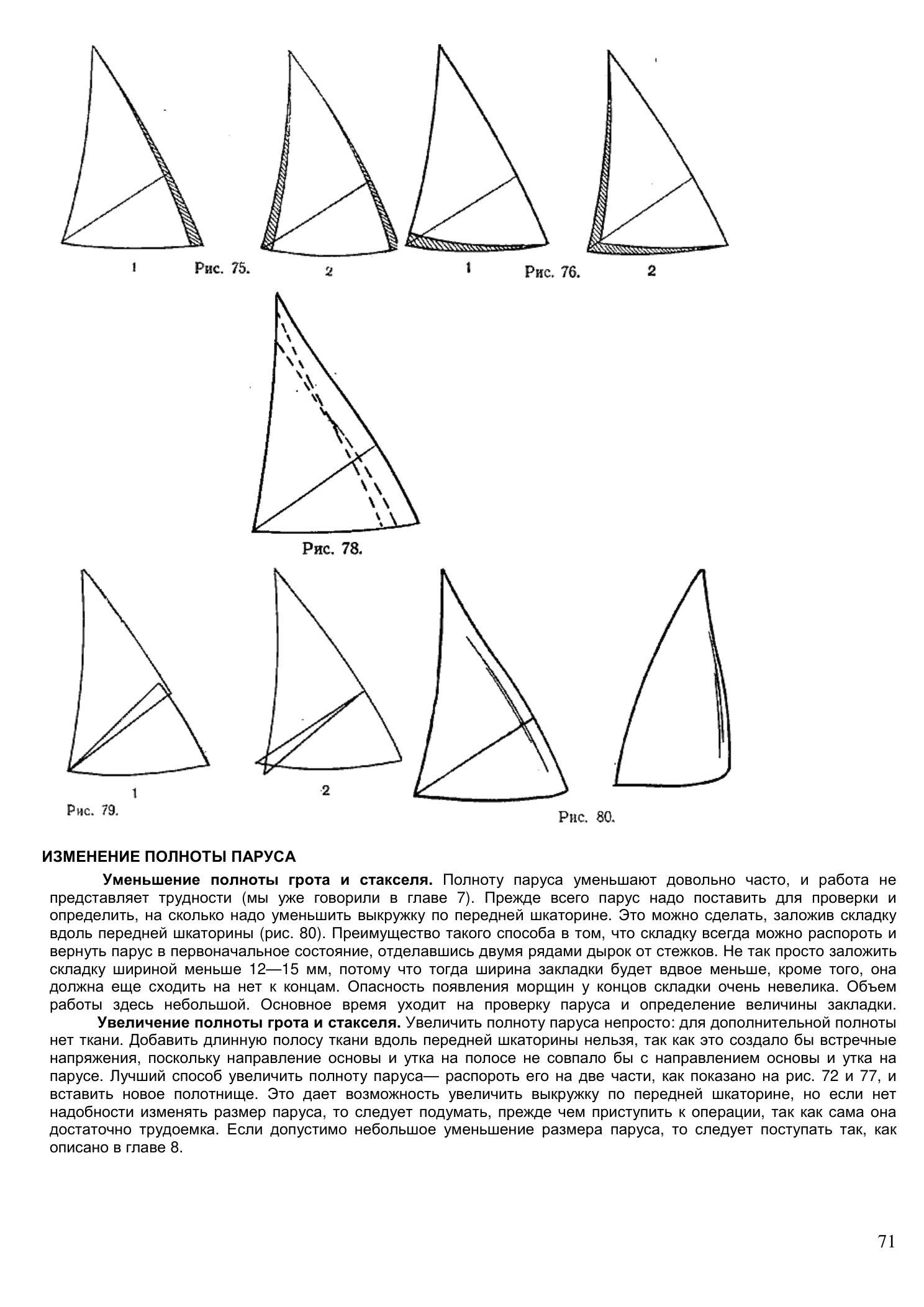 Уход за парусами и их ремонт — страница 71
