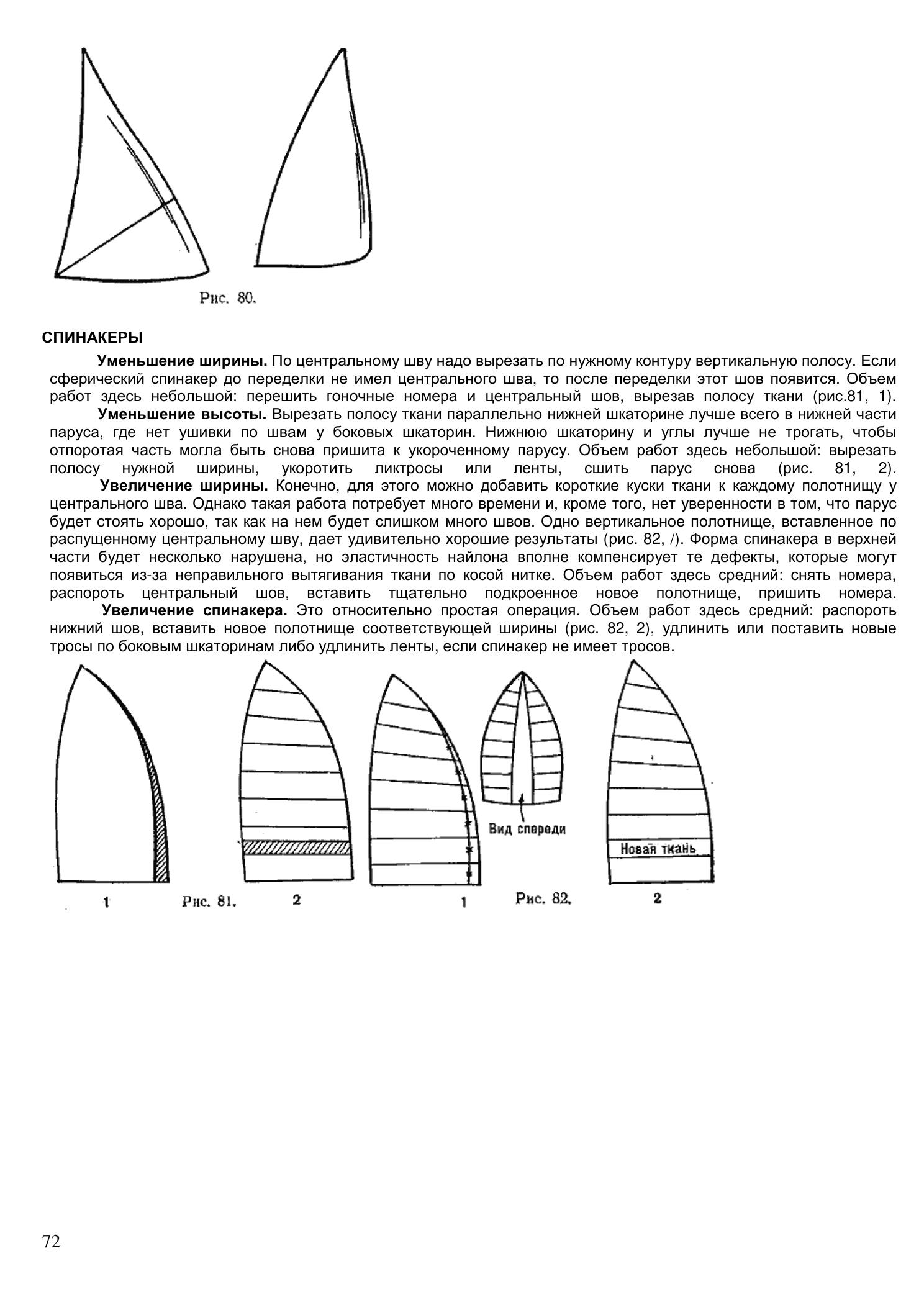 Уход за парусами и их ремонт — страница 72